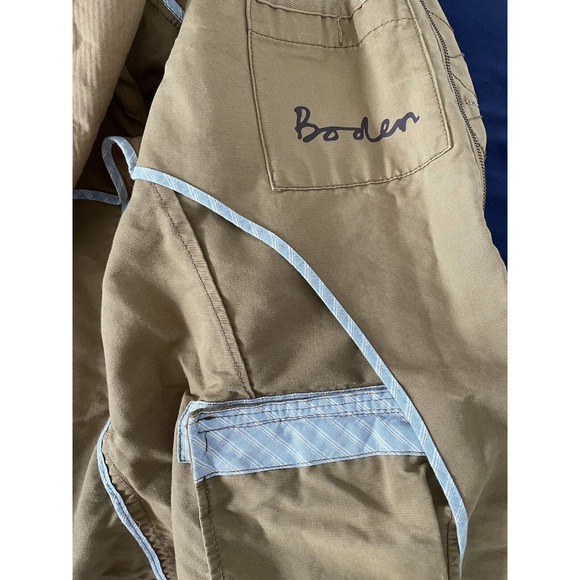 Boden Mens Canvas Utility Field Pocket Chore Military Style Jacket Brown Coat XL - Picture 6 of 7